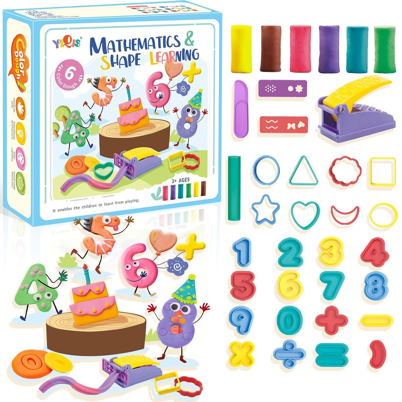 MATHEMATIC & SHAPE LEARNING DOUGH PLAY SET