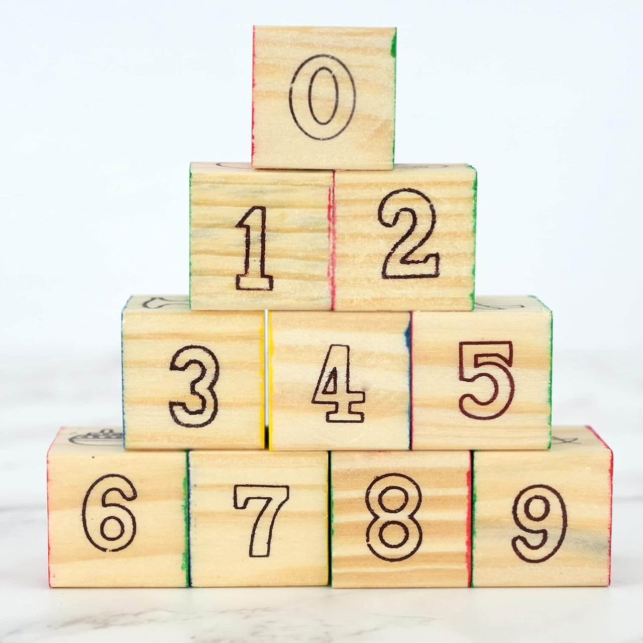 ABC & 123 WOODEN BLOCK SET - 48 PIECES