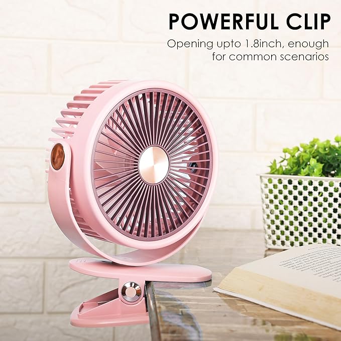 CUTE RECHARGEABLE FAN WITH MOBILE STAND