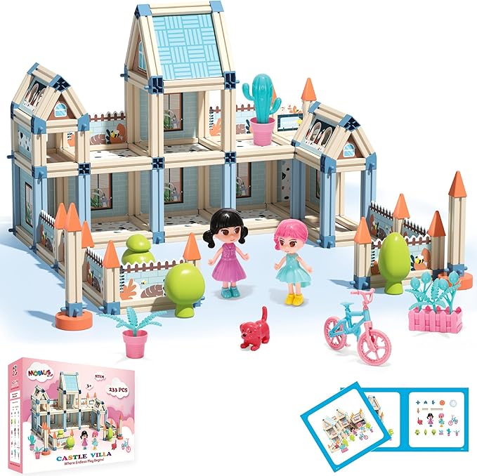 3D PRINCESS CASTLE VILLA DOLL HOUSE BUILDING - 233PCS