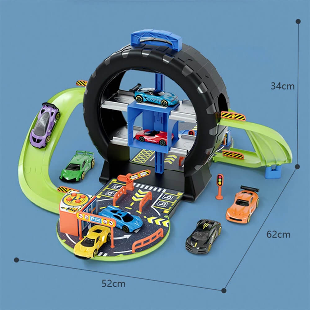 MULTIFUNCTIONAL DIY RACING WHEEL SHAPE TRACK SET