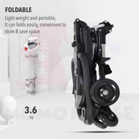 Thumbnail for FOLDABLE STROLLER LIGHTWEIGHT STABLE SOFT SEAT HAND PUSH FOR BABY