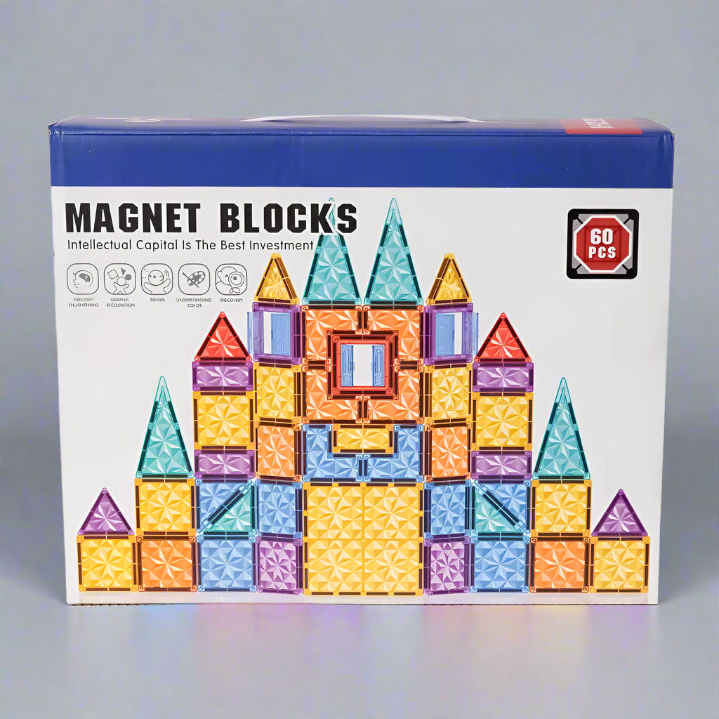 MAGNETIC TILES RAINBOW - 60PCS