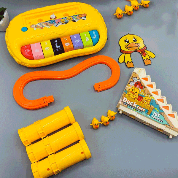 2 IN 1 MULTI-FUNCTIONAL PIANO SET & DUCK RACING TRACK