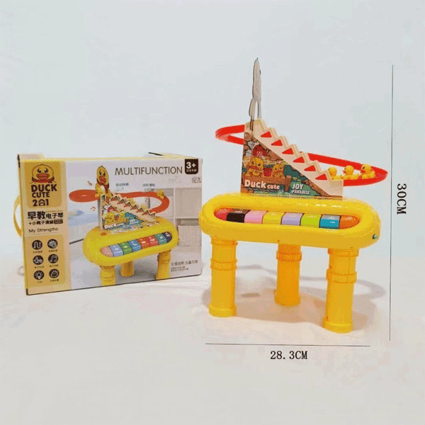 2 IN 1 MULTI-FUNCTIONAL PIANO SET & DUCK RACING TRACK