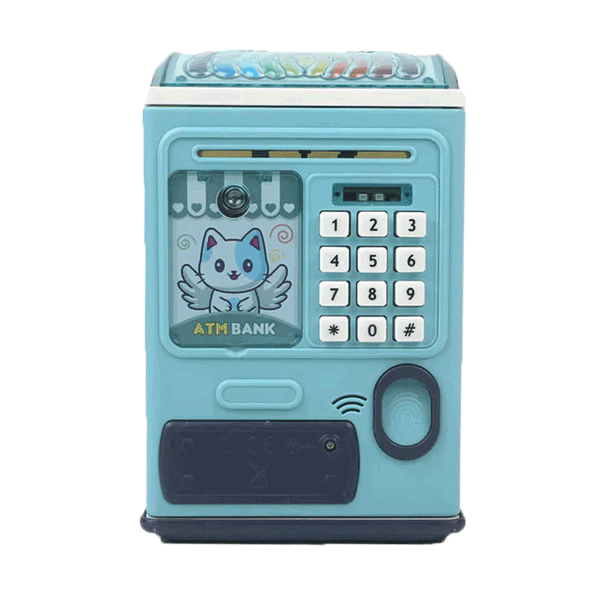 KIDS PREMIUM PASSWORD PROTECTED AUTO MONEY BOX & ATM