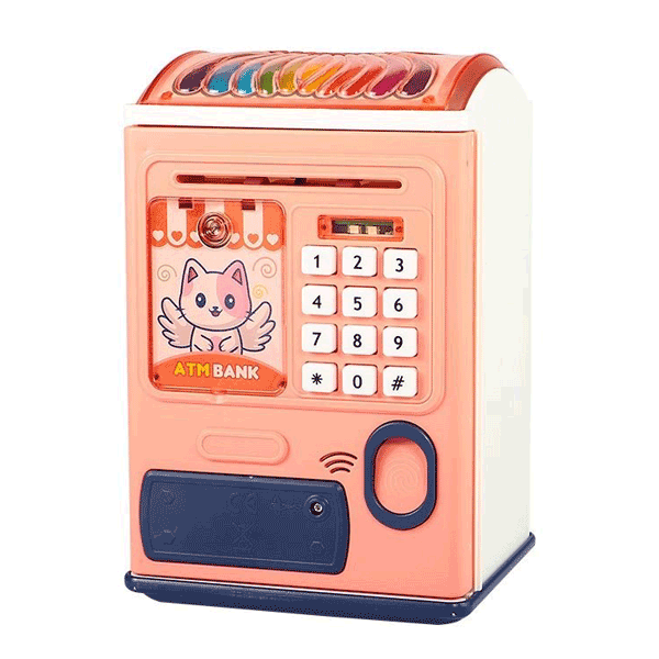 KIDS PREMIUM PASSWORD PROTECTED AUTO MONEY BOX & ATM