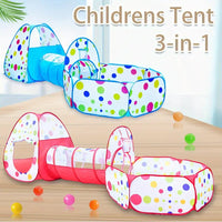Thumbnail for 3 IN 1 PORTABLE TENT PLAY TUNNEL HOUSE