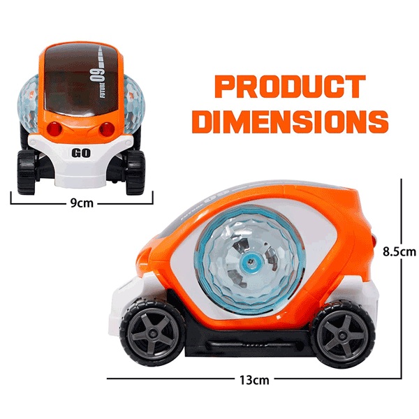 360 3D LIGHTNING & MUSICAL TOY CAR FOR KIDS