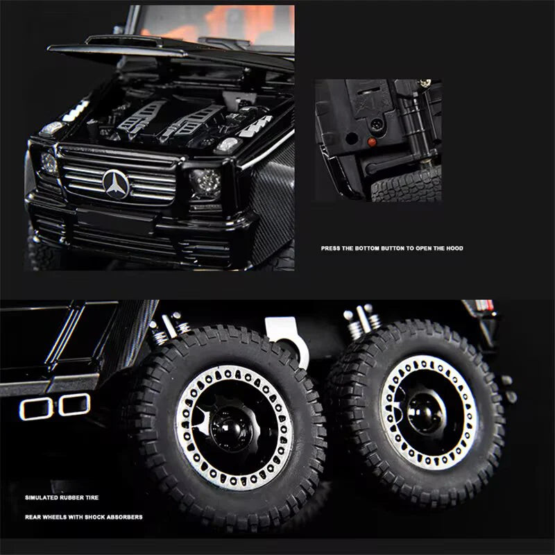 1:24 MERCEDES G63 AMG 6X6 ALLOY DIECAST MODEL