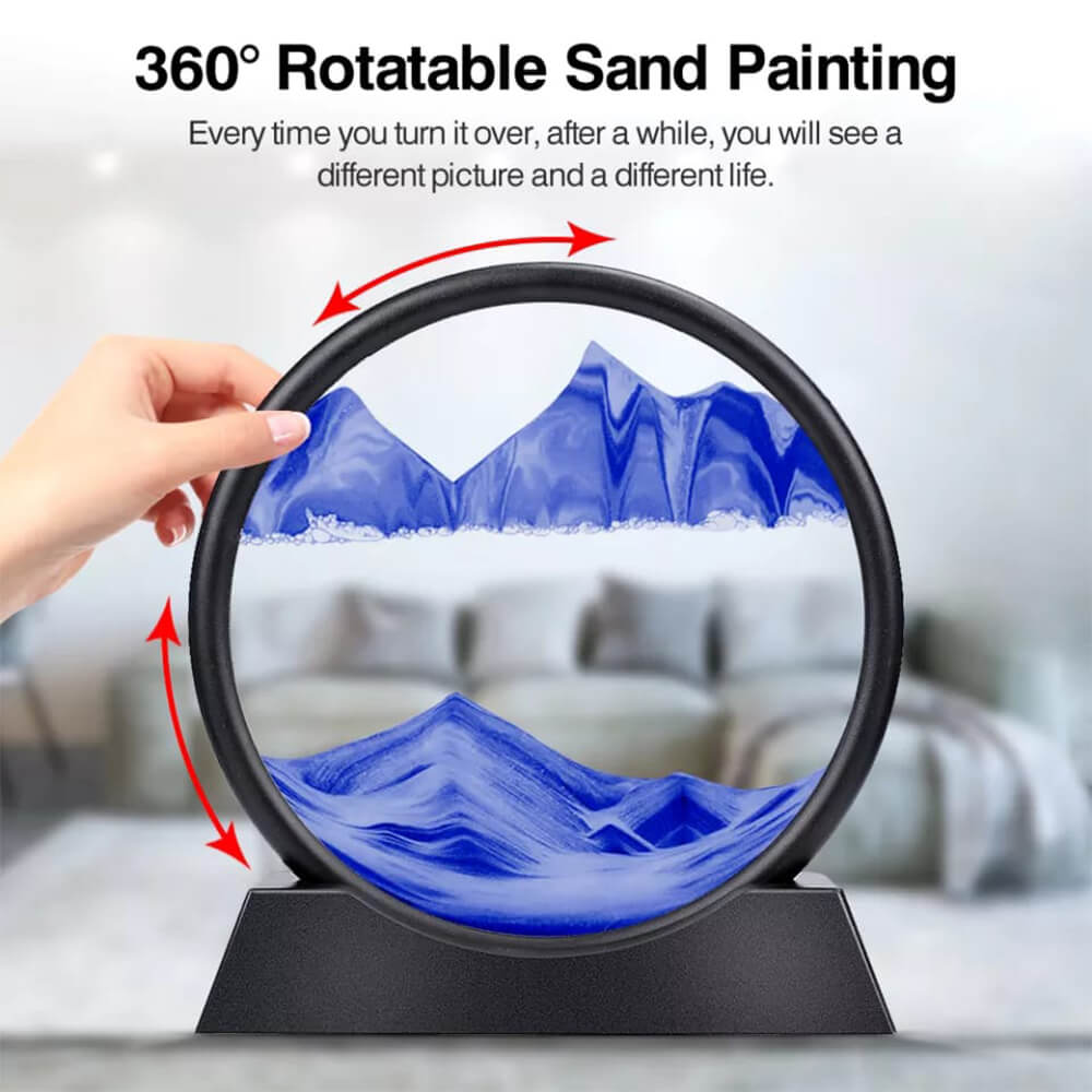 MESMERIZING 3D SANDSCAPE HOURGLASS ART