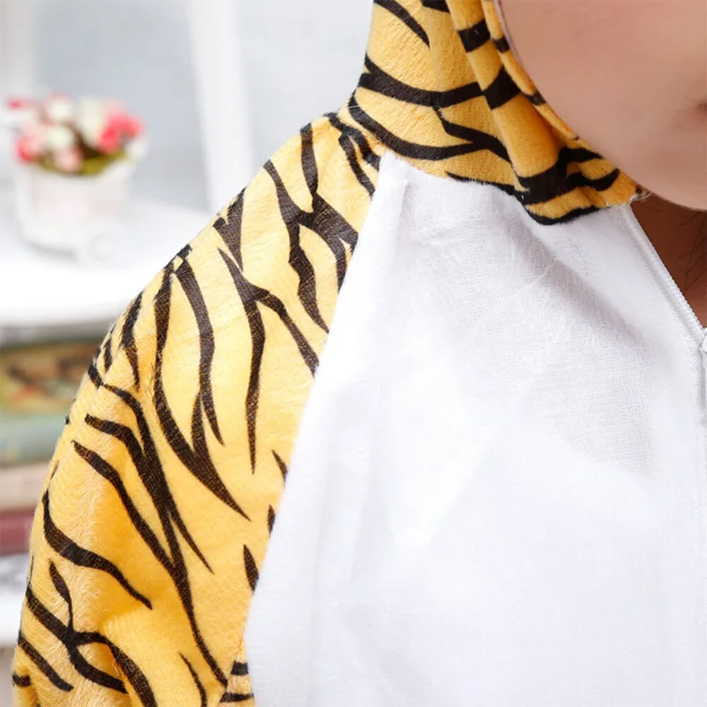 KIDS TIGER COSTUME WITH JUMP SUIT AND HEADSET