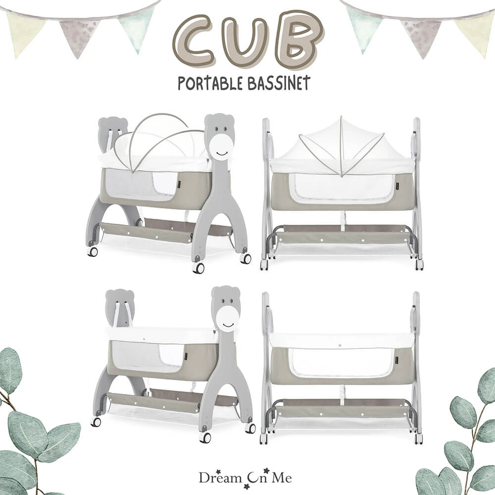 NEWBORN BABY CRADLE WITH CUTE BEAR DESIGN