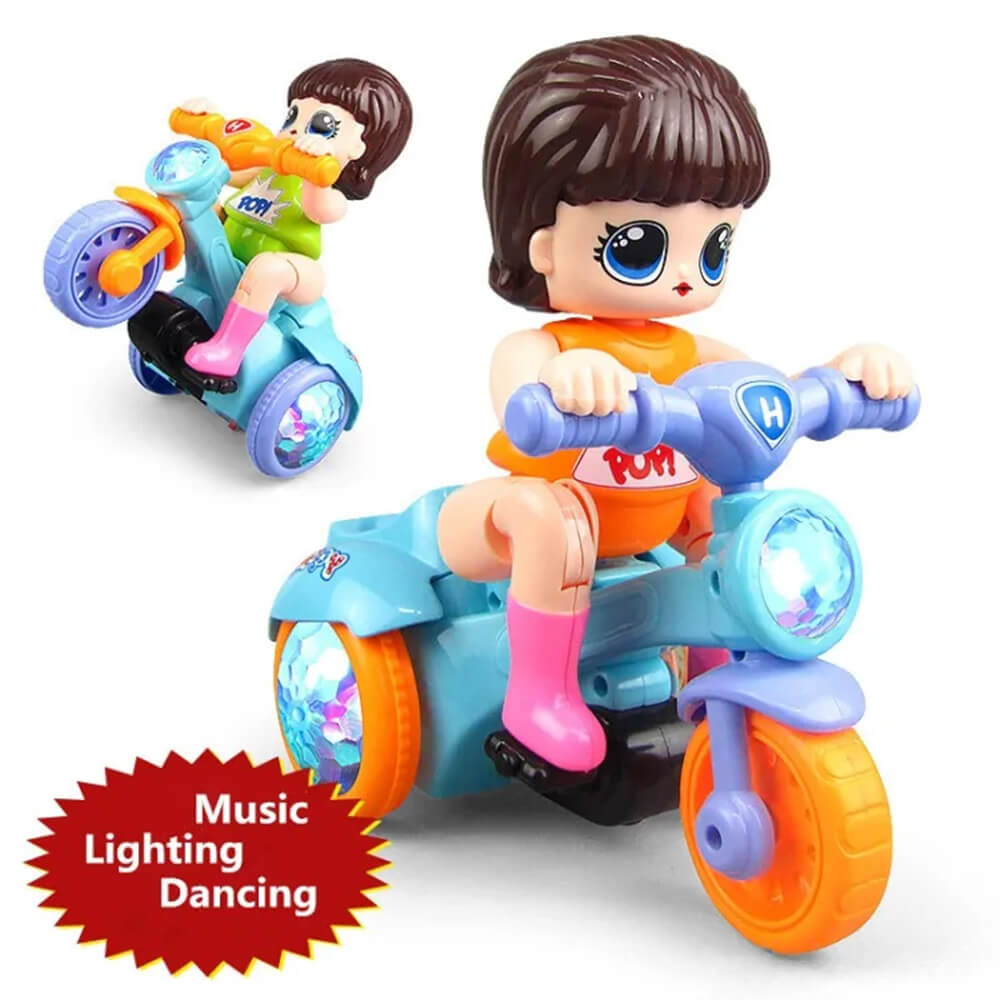 ELECTRIC GIRL RIDING STUNT TRICYCLE WITH LIGHT & MUSIC