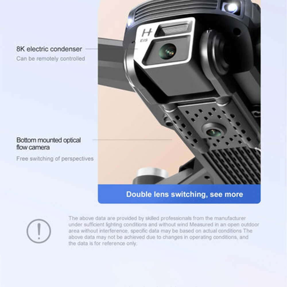 S99 Max Mini Drone Brushless Four Sided Obstacle Avoidance Dual Camera Drones Optical Flow Electric Remote Control Dron Toys