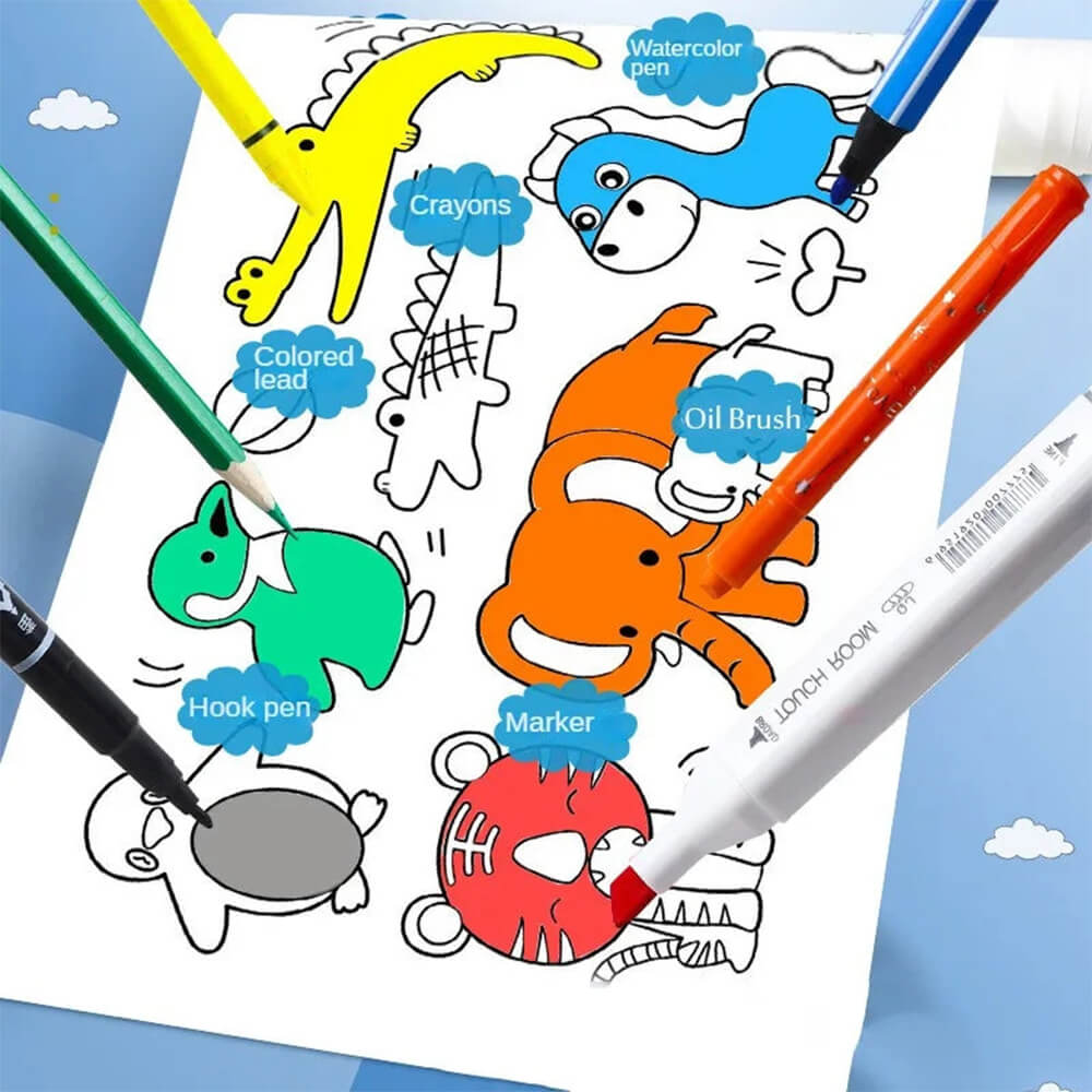 KID'S CREATIVE COLORING PAPER ROLL