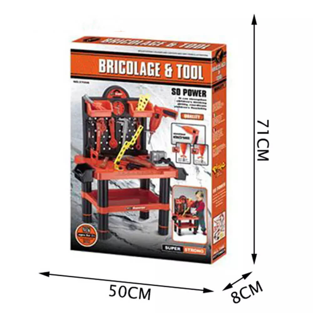 BRICOLAGE AND TOOLS MULTIFUNCTIONAL PLAYSET FOR KIDS