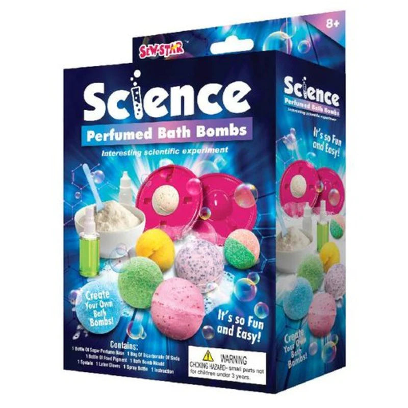 SCIENCE PERFUMED BATH BOMBS FOR KIDS