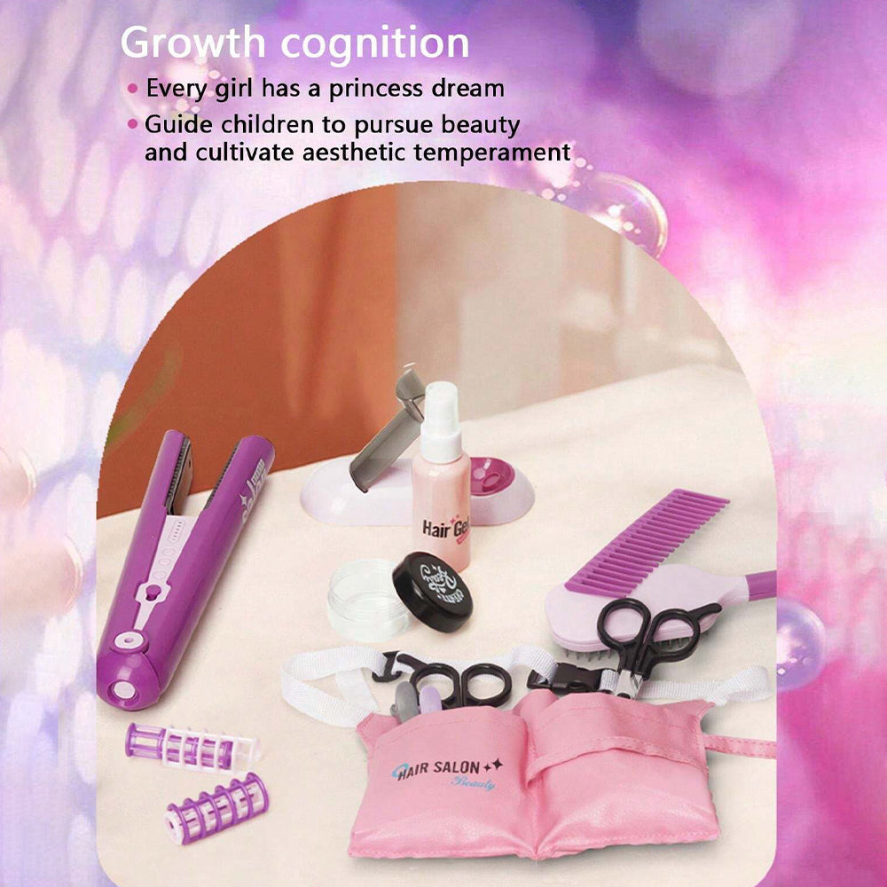 GIRLS HAIR SALOON EQUIPMENTS SET -14PCS