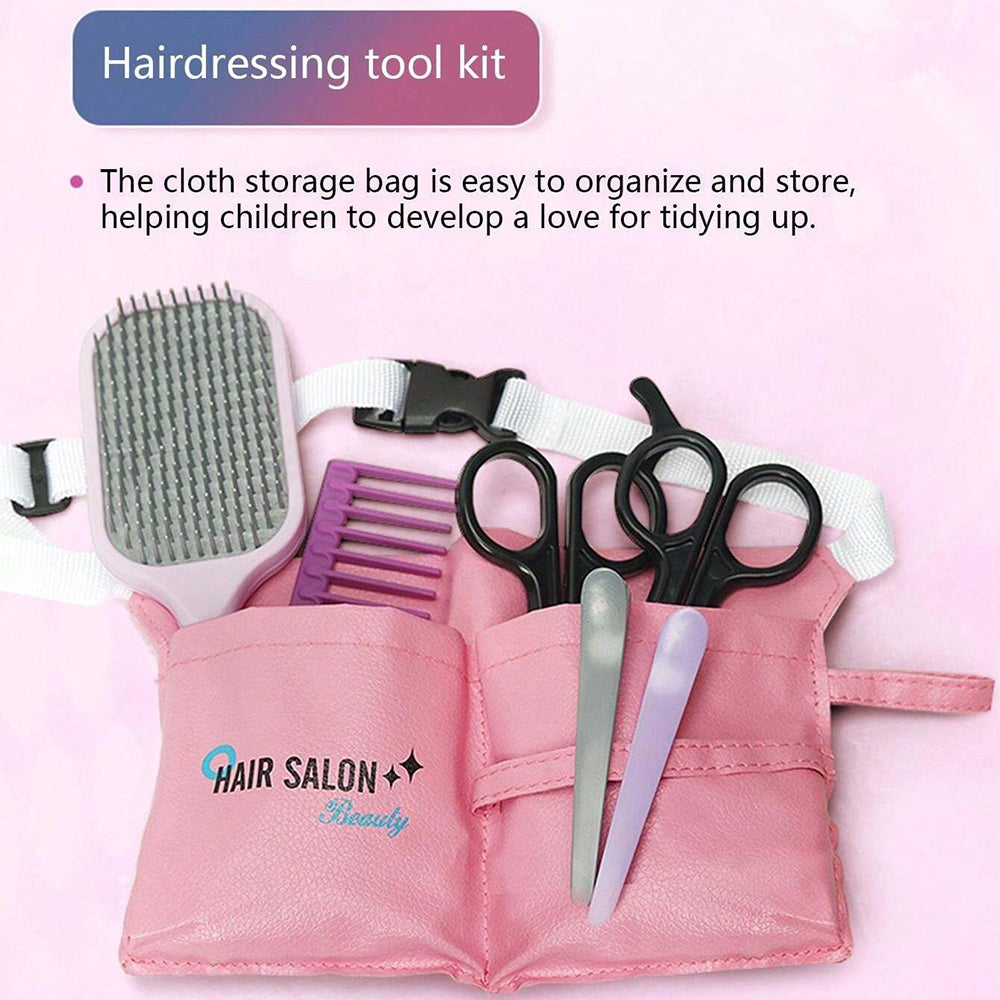 GIRLS HAIR SALOON EQUIPMENTS SET -14PCS