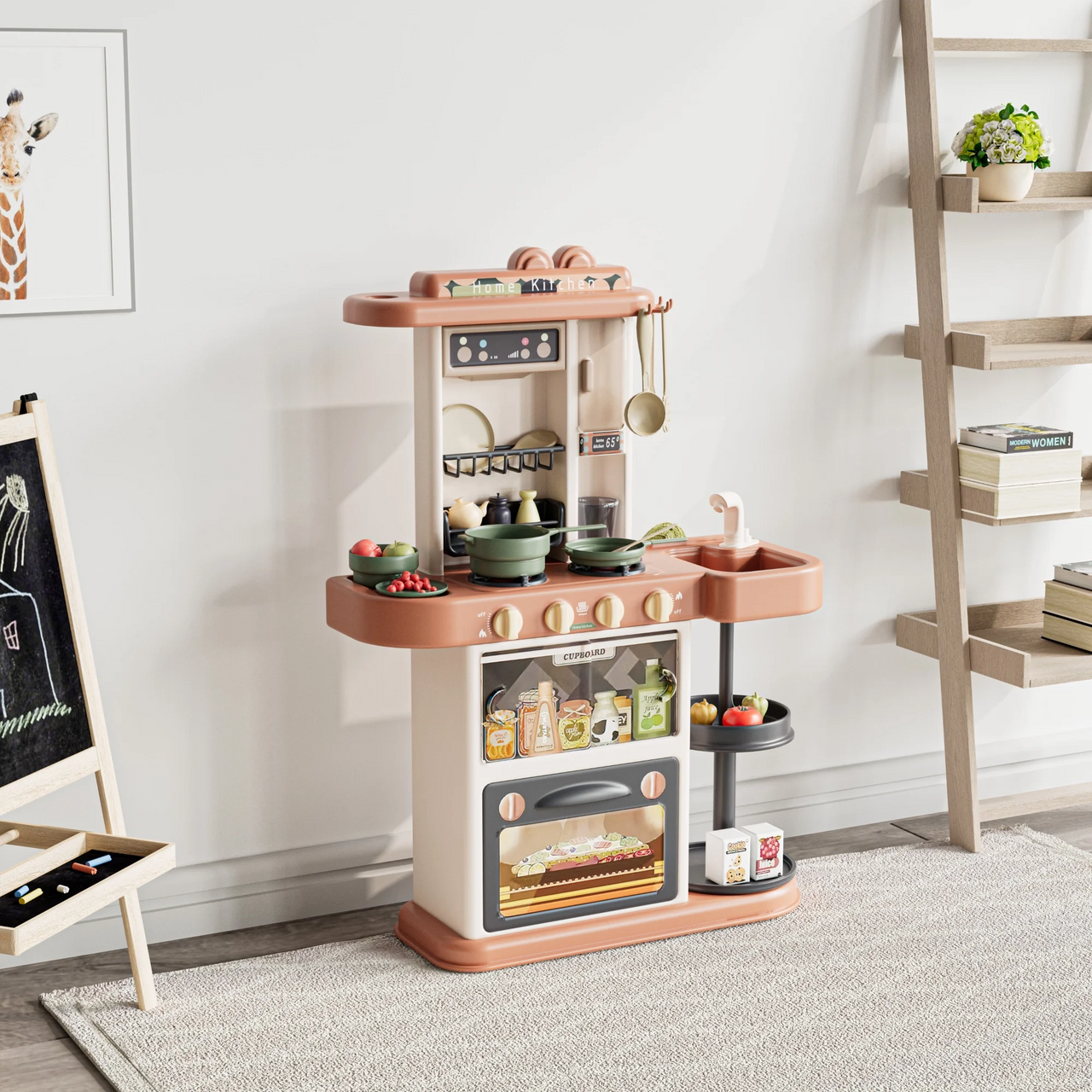 PRETEND PLAY KITCHEN COOKING PLAYSET