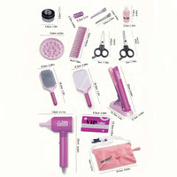 Thumbnail for GIRLS HAIR SALOON EQUIPMENTS SET -14PCS