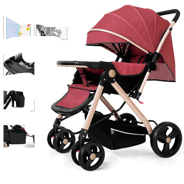 BABY STROLLER WITH BIG SIZE WHEEL FOLDABLE Toys4you.pk