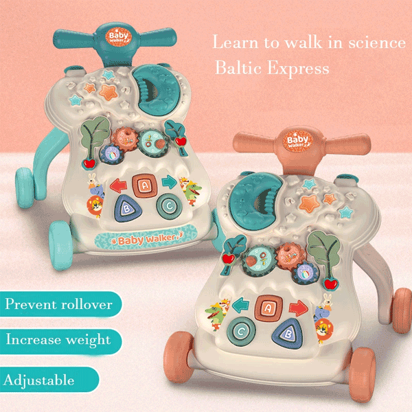 BABY ACTIVITY WALKER WITH LEARNING TOYS LEARN TO WALK