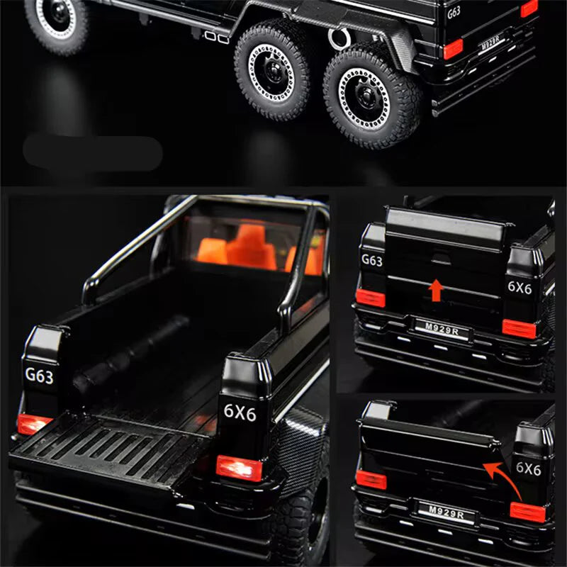 1:24 MERCEDES G63 AMG 6X6 ALLOY DIECAST MODEL