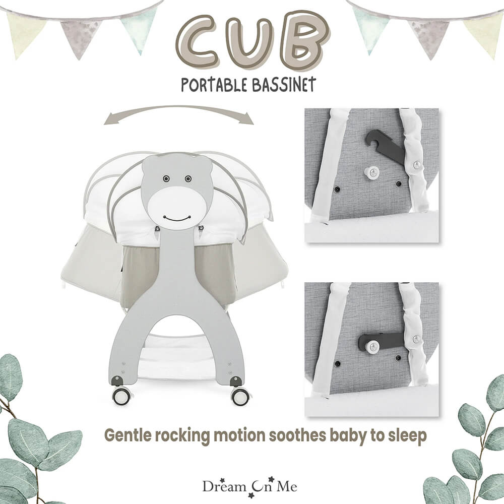 NEWBORN BABY CRADLE WITH CUTE BEAR DESIGN