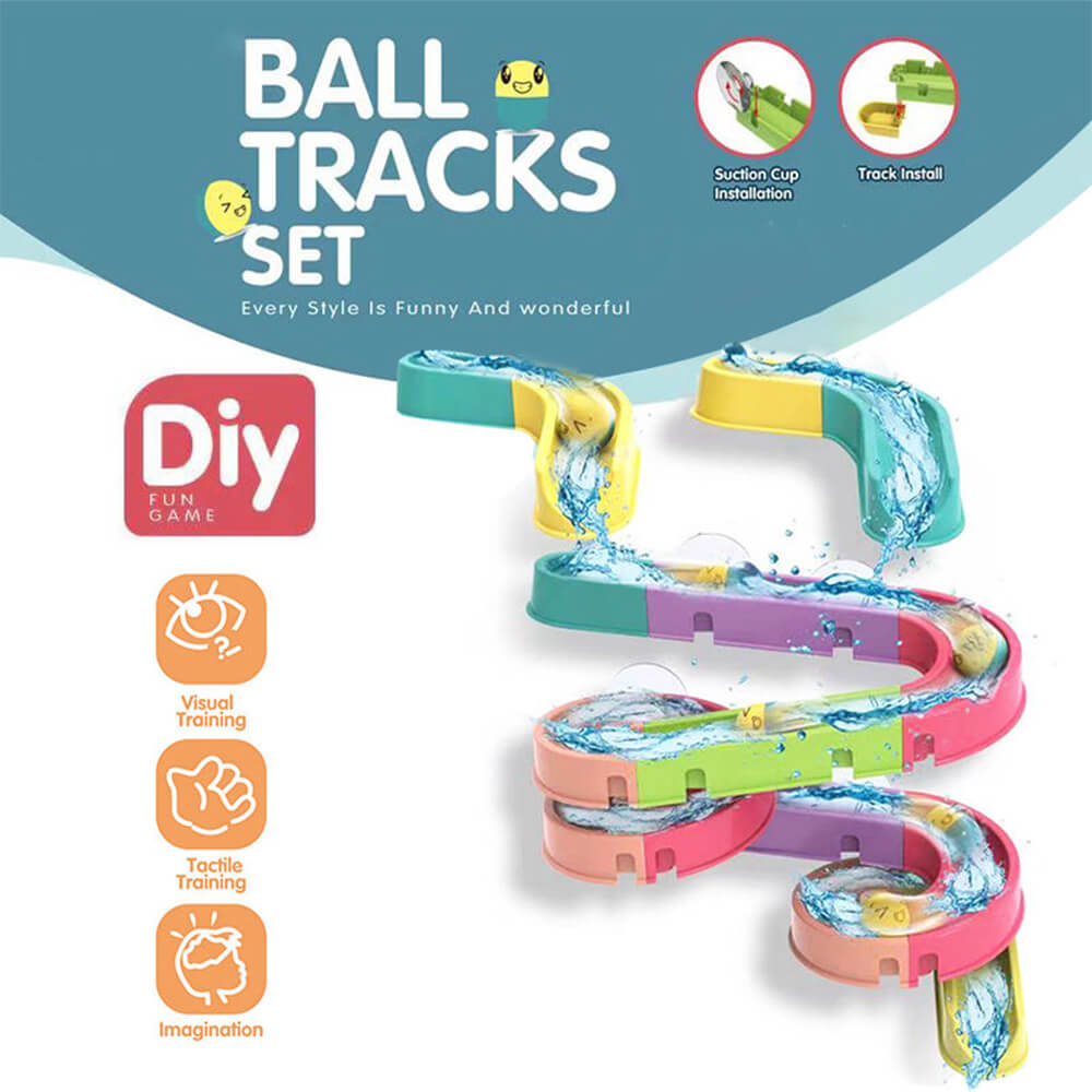 DIY BALL TRACK SET 40 PIECES