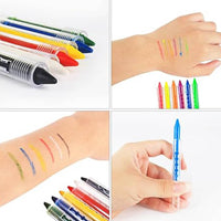 Thumbnail for NEON BRIGHT COLOR FACE PAINT STICKS - 6 PCS