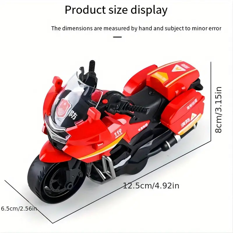 CHILDREN'S TOY  MOTORCYCLE INERTIAL SIMULATION