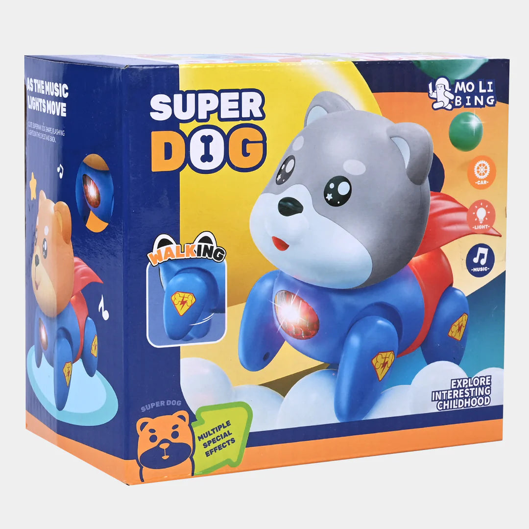 ELECTRIC WALKING SUPER DOG WITH LIGHT & MUSIC FOR KIDS