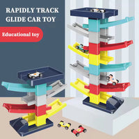 Thumbnail for THE GLIDING RAIL CAR 6-LAYER TRACK BUILDING BLOCK TOY