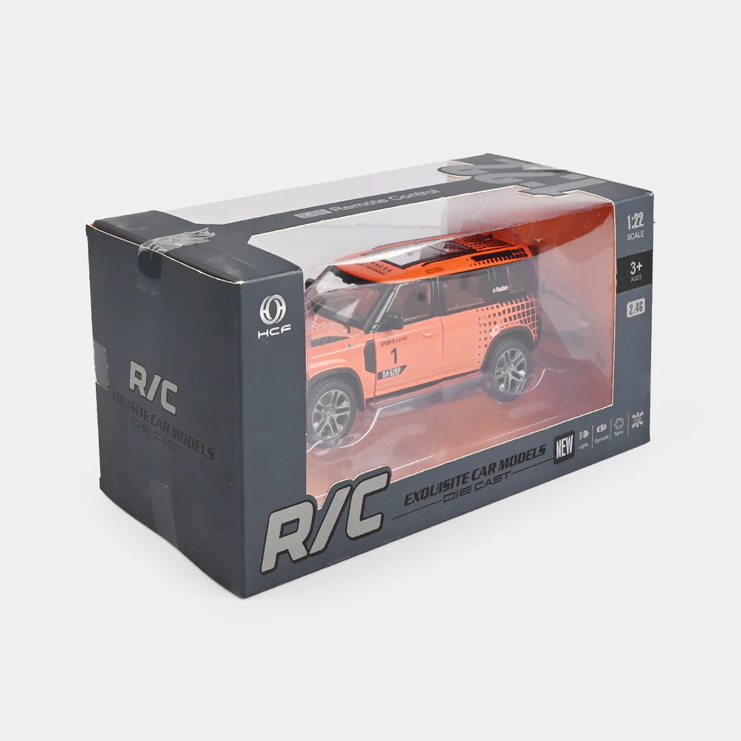1:22 RC OFF ROAD DEFENDER DIECAST CAR LIGHT AND SOUND WITH SMOKE EFFECT