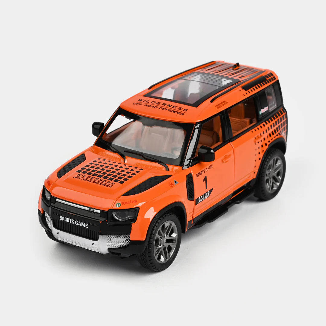 1:22 RC OFF ROAD DEFENDER DIECAST CAR LIGHT AND SOUND WITH SMOKE EFFECT