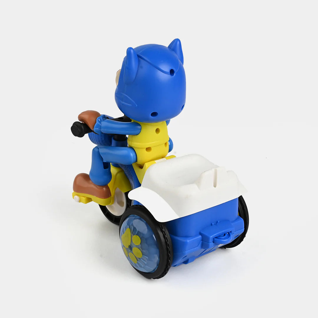 SPIN ELECTRIC TRICYCLE TOY WITH LIGHTS & MUSIC