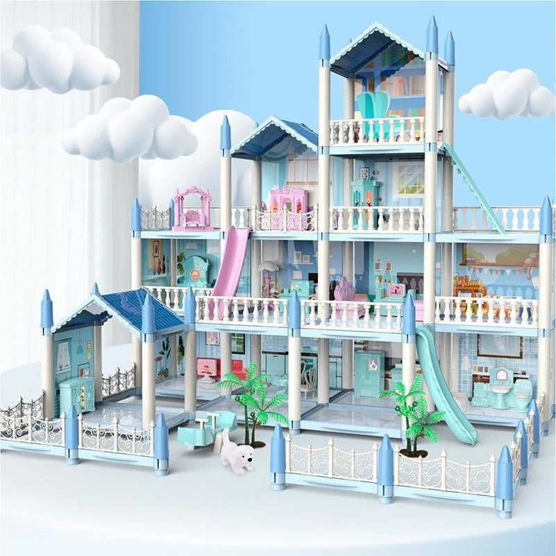 14 ROOMS 4 TERRACE 3D ASSEMBLED DIY DOLL HOUSE
