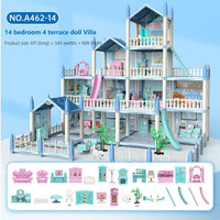Thumbnail for 14 ROOMS 4 TERRACE 3D ASSEMBLED DIY DOLL HOUSE