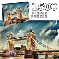 Thumbnail for JIGSAW PUZZLE LONDON TOWER BRIDGE PUZZLE SET - 1500PCS