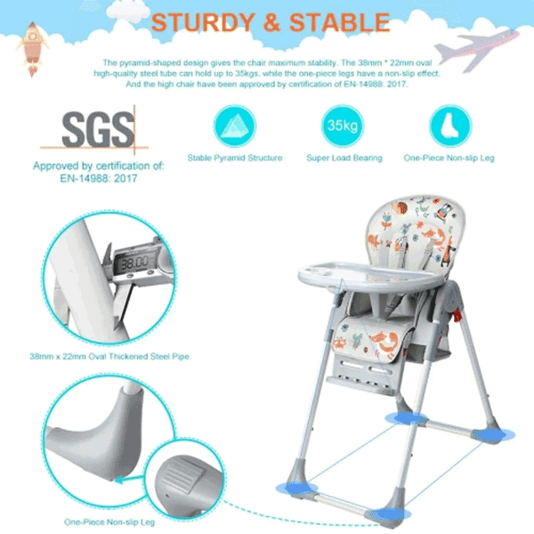 SHENMA 4 IN 1 PORTABLE BABY HIGH CHAIR