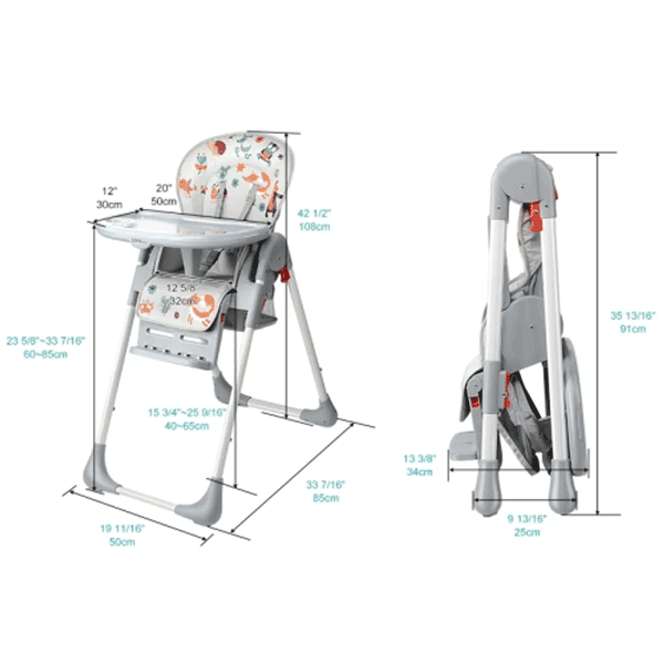 SHENMA 4 IN 1 PORTABLE BABY HIGH CHAIR