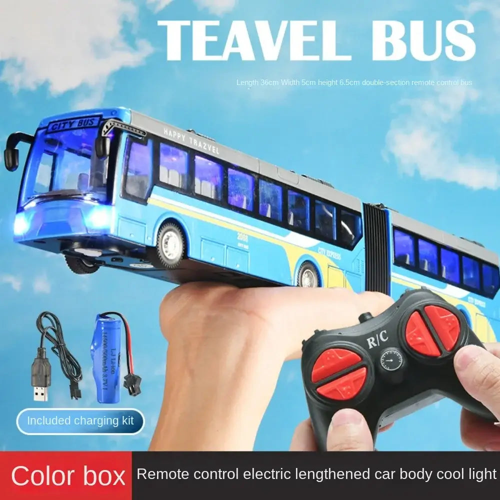 REMOTE CONTRO 6 WHEEL DOUBLE BUS