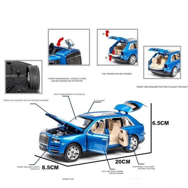 1:24 ROLLS ROYCE CULLINAN DIECAST MODEL