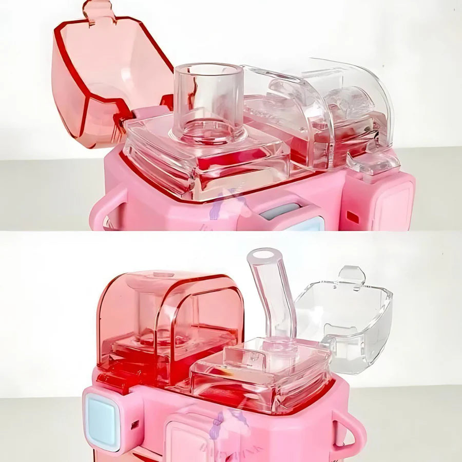 CARTOON DUAL SIPPER KIDS BOTTLE