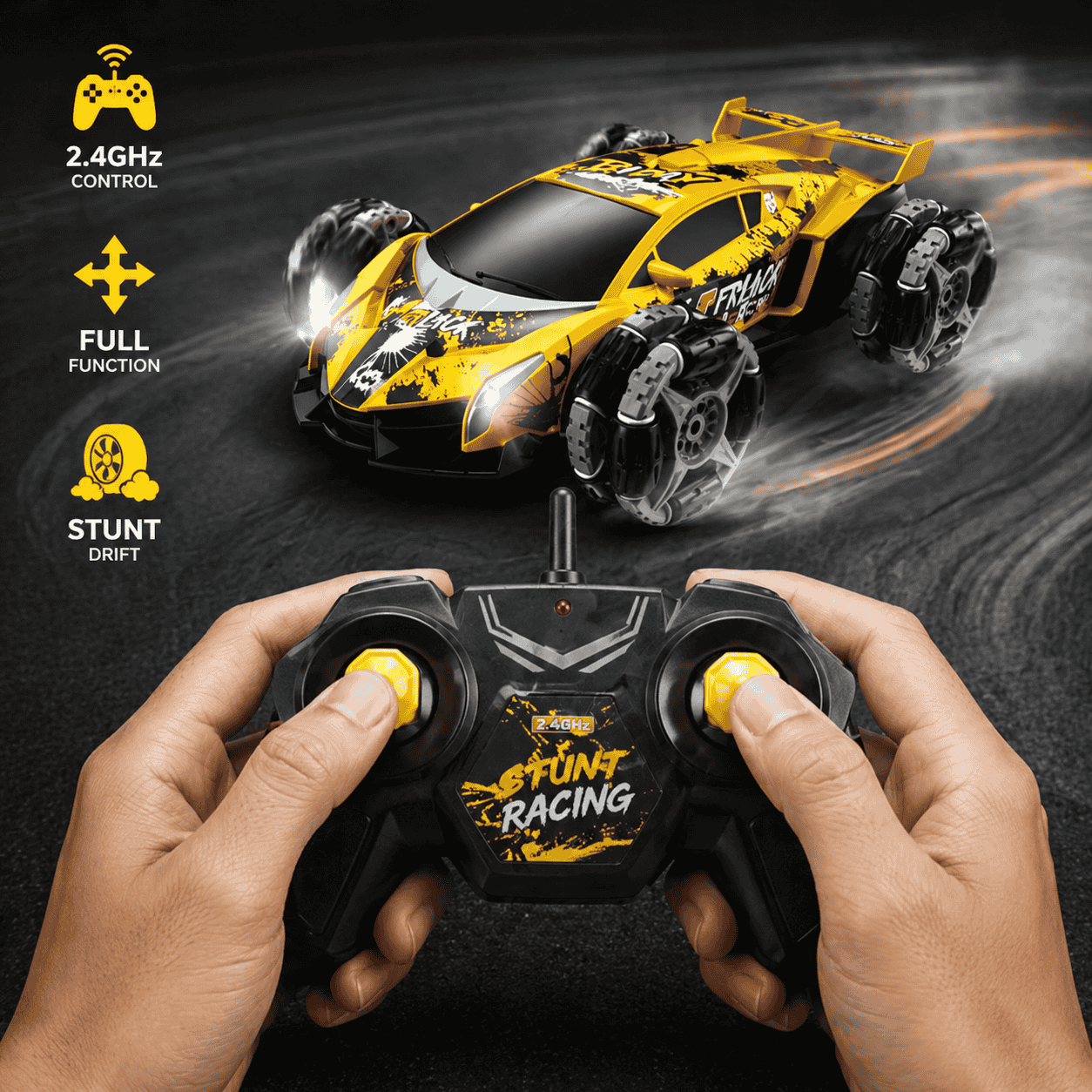 RC STUNT RACING CAR 2.4GHZ FOR KIDS