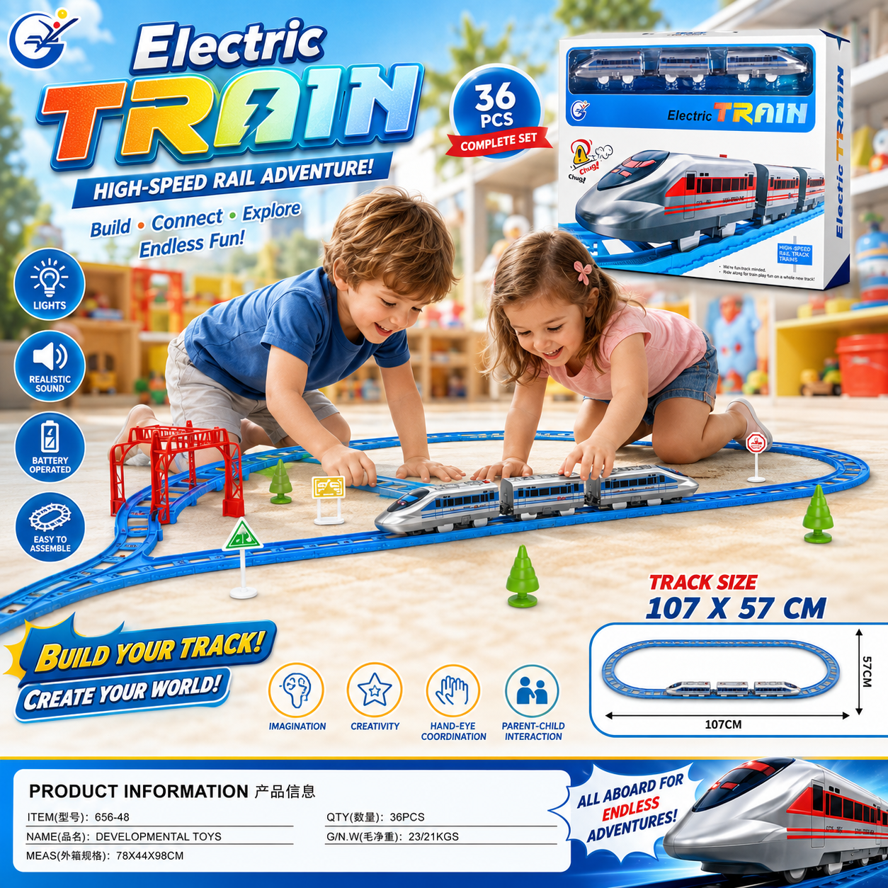 EXPRESS ELECTRIC TRAIN SET – HIGH-SPEED RAIL ADVENTURE