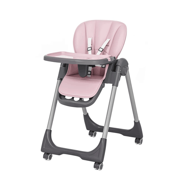 KIDILO BABY HIGH CHAIR FOLDABLE WITH HEIGHT & SEAT ADJUSTABLE