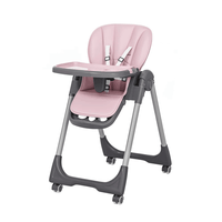 Thumbnail for KIDILO BABY HIGH CHAIR FOLDABLE WITH HEIGHT & SEAT ADJUSTABLE